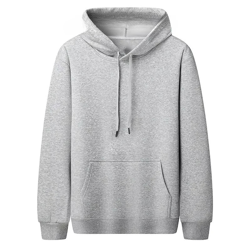 Men Oversized Hoodie Drop Shoulder Loose Fit Sweatshirt With Kangaroo Pocket Solid Color Pullover Long Sleeve Streetwear Casual NO RODENTS LUXURY