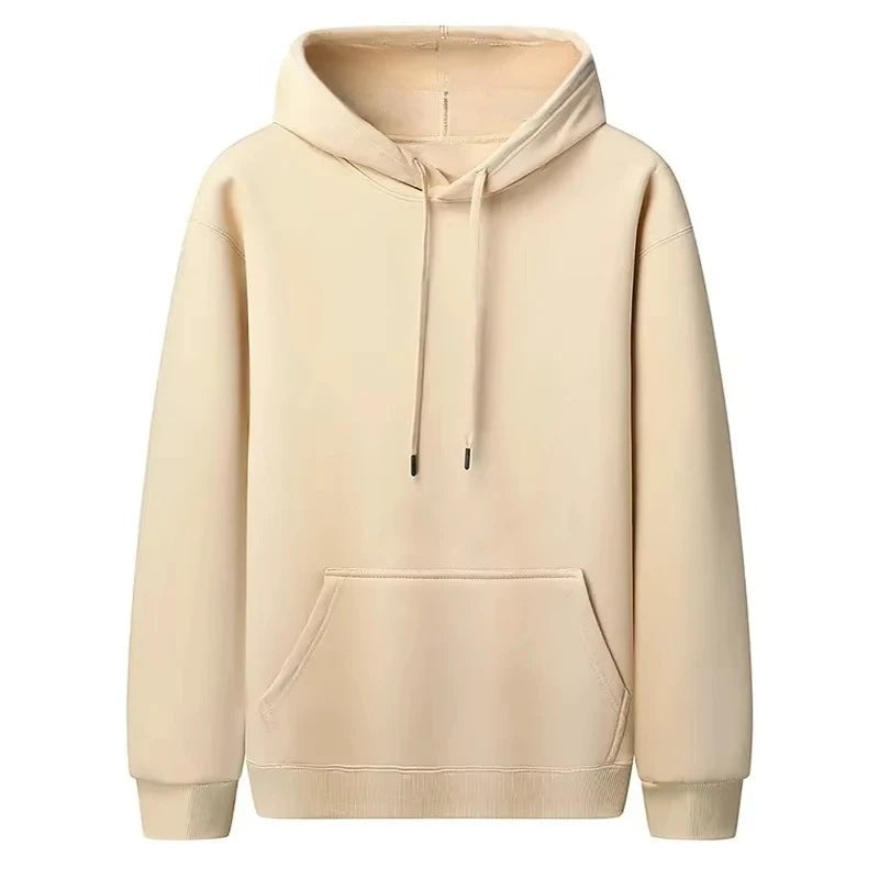 Men Oversized Hoodie Drop Shoulder Loose Fit Sweatshirt With Kangaroo Pocket Solid Color Pullover Long Sleeve Streetwear Casual NO RODENTS LUXURY