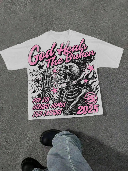 Graphic T-shirt Men Women Vintage Top Hip Hop Streetwear Oversized Tshirt Short Sleeve Casual Clothing Summer Fashion Trendy Tee NO RODENTS LUXURY