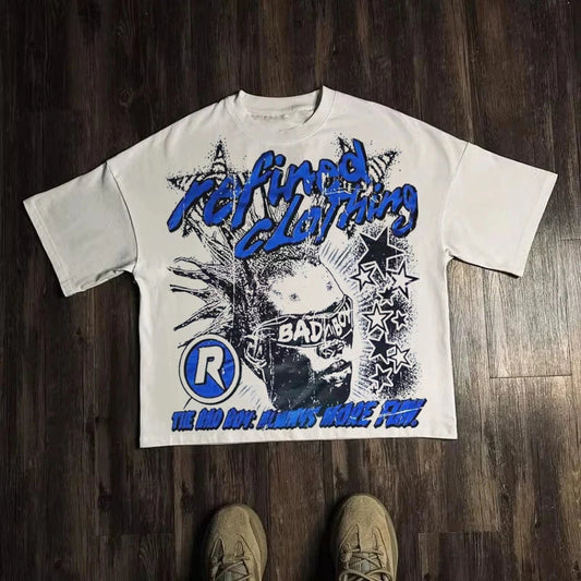 Graphic T-shirt Men Women Vintage Top Hip Hop Streetwear Oversized Tshirt Short Sleeve Casual Clothing Summer Fashion Trendy Tee NO RODENTS LUXURY