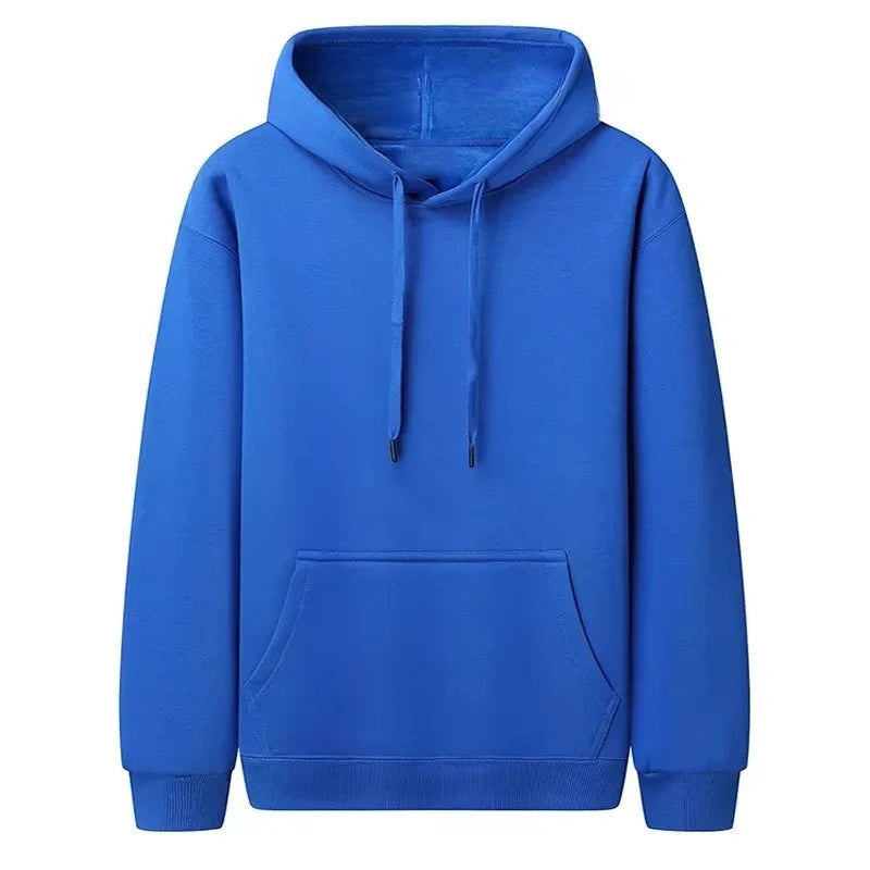 Men Oversized Hoodie Drop Shoulder Loose Fit Sweatshirt With Kangaroo Pocket Solid Color Pullover Long Sleeve Streetwear Casual NO RODENTS LUXURY