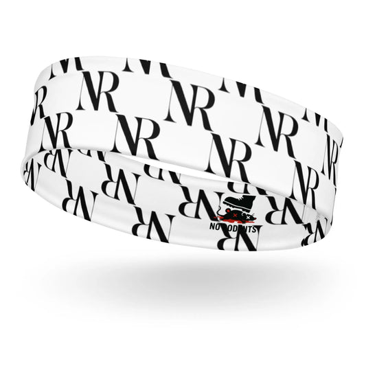 Headband mockup with placeholder branding