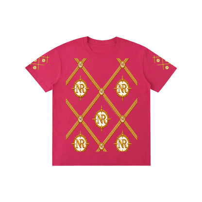 Luxury Streetwear Graphic T-Shirt | Ornate Gold Chain Design | No Rodents Luxury ODMPOD