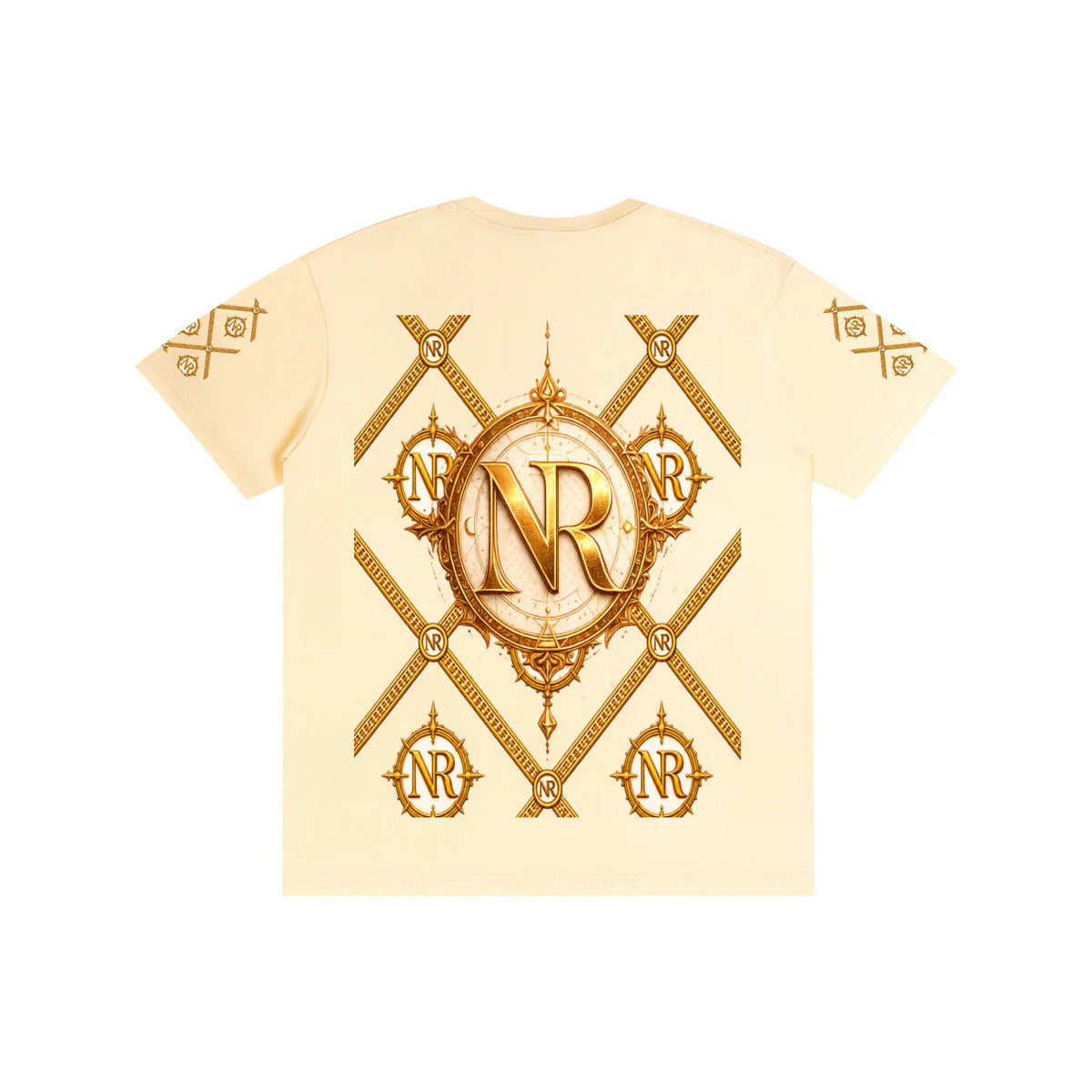 Luxury Streetwear Graphic T-Shirt | Ornate Gold Chain Design | No Rodents Luxury ODMPOD
