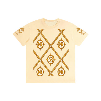 Luxury Streetwear Graphic T-Shirt | Ornate Gold Chain Design | No Rodents Luxury ODMPOD