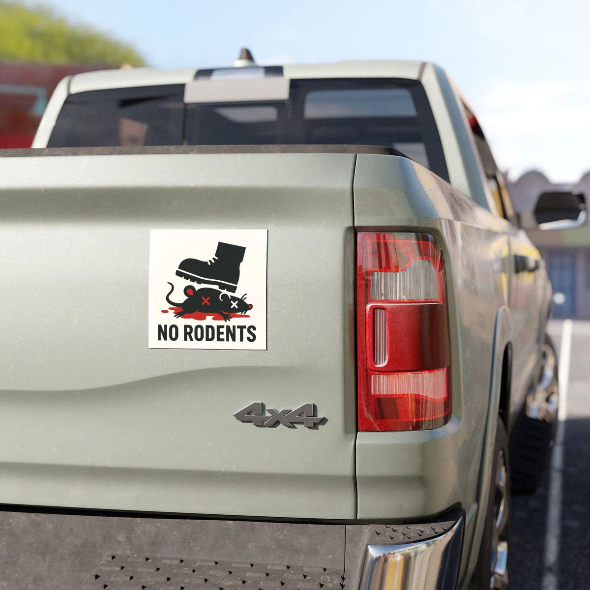No Rodents car magnet Printify