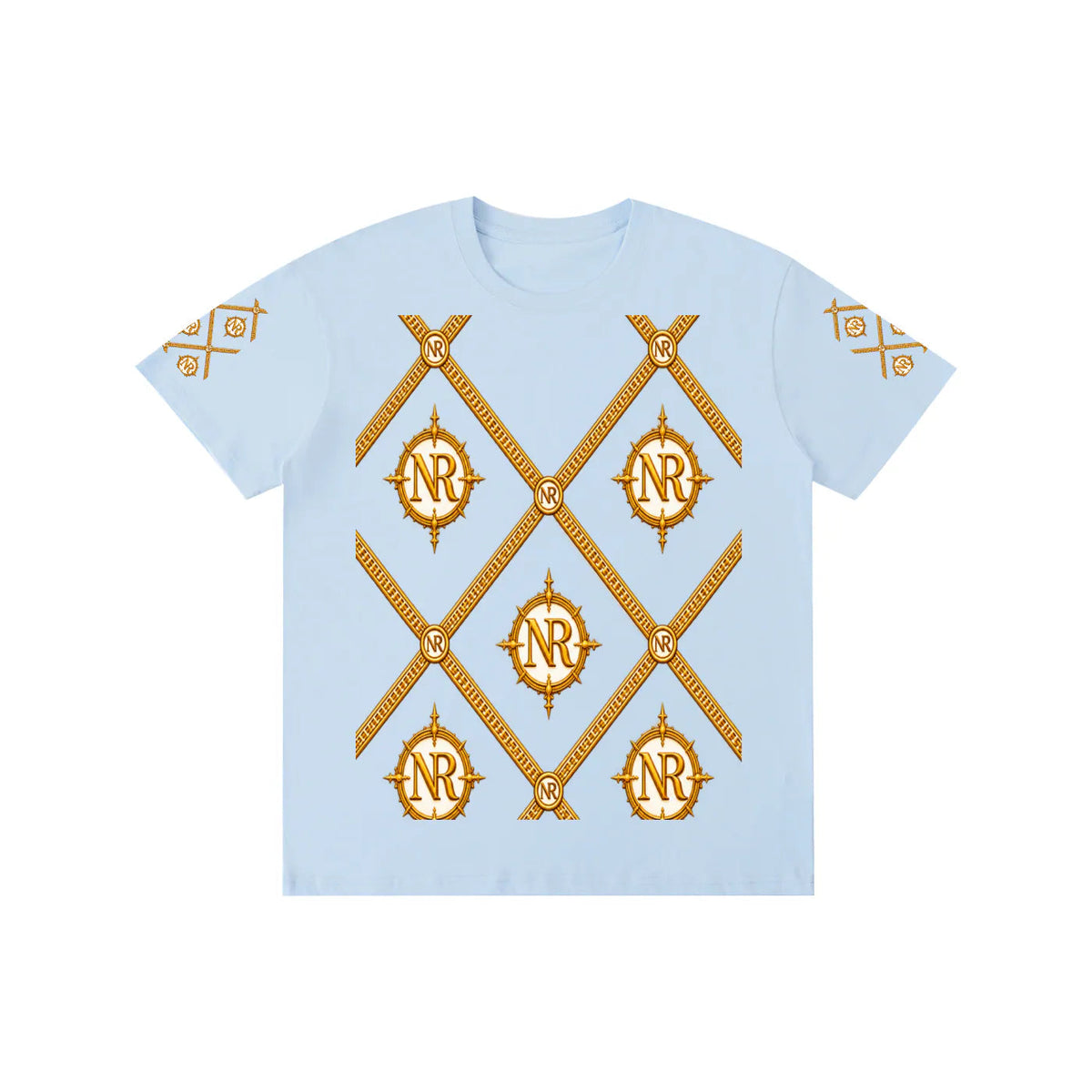 Luxury Streetwear Graphic T-Shirt | Ornate Gold Chain Design | No Rodents Luxury ODMPOD