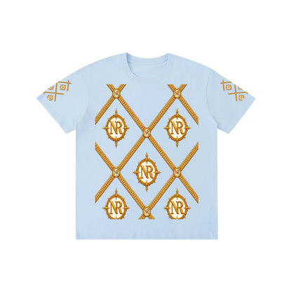 Luxury Streetwear Graphic T-Shirt | Ornate Gold Chain Design | No Rodents Luxury ODMPOD
