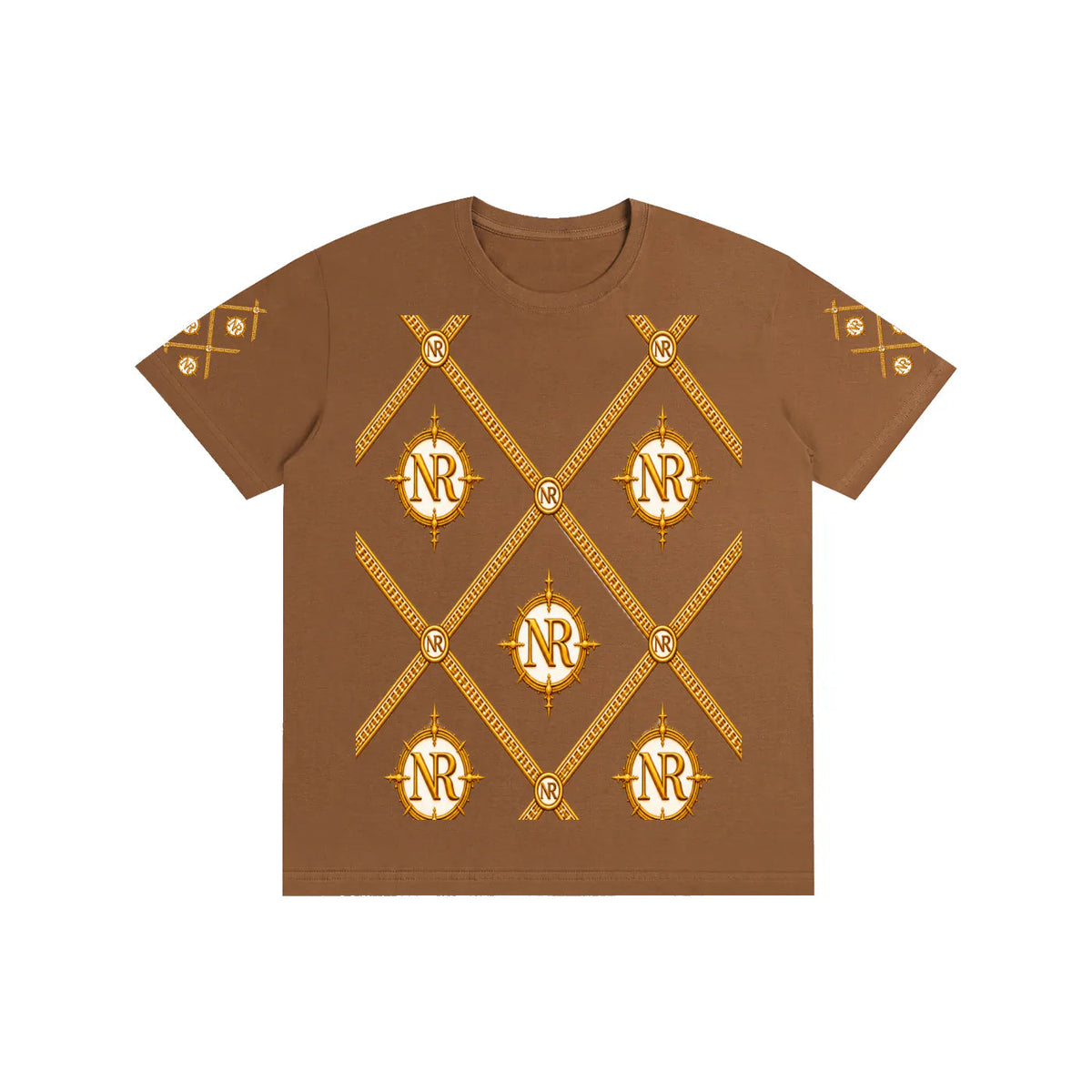 Luxury Streetwear Graphic T-Shirt | Ornate Gold Chain Design | No Rodents Luxury ODMPOD