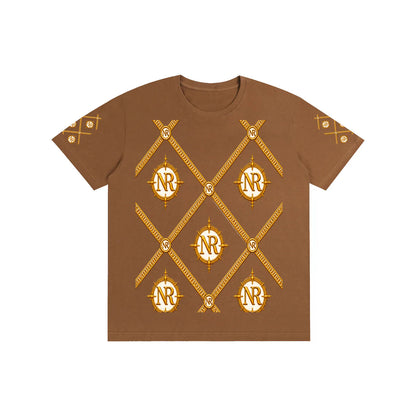 Luxury Streetwear Graphic T-Shirt | Ornate Gold Chain Design | No Rodents Luxury ODMPOD
