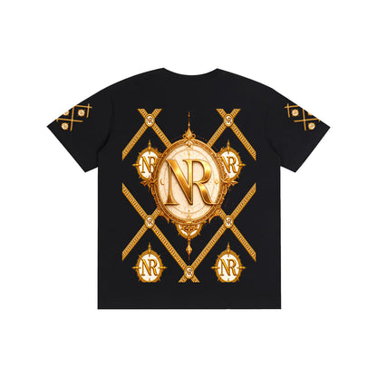 Luxury Streetwear Graphic T-Shirt | Ornate Gold Chain Design | No Rodents Luxury ODMPOD