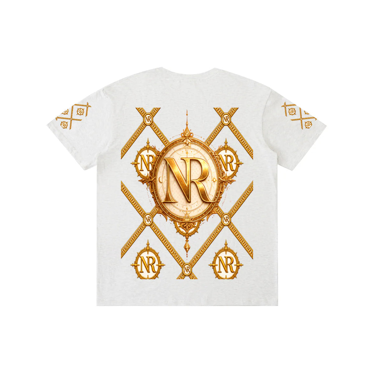 Luxury Streetwear Graphic T-Shirt | Ornate Gold Chain Design | No Rodents Luxury ODMPOD