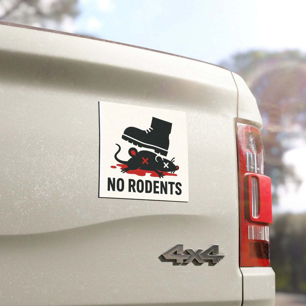 No Rodents car magnet Printify