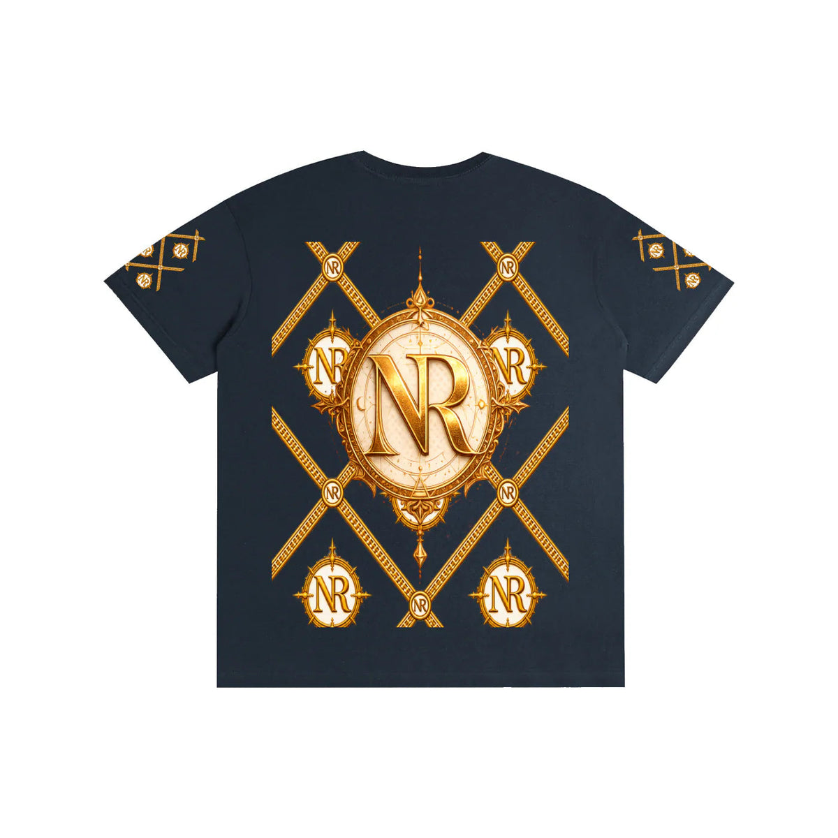 Luxury Streetwear Graphic T-Shirt | Ornate Gold Chain Design | No Rodents Luxury ODMPOD