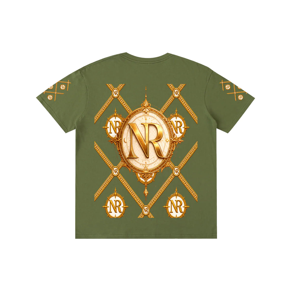 Luxury Streetwear Graphic T-Shirt | Ornate Gold Chain Design | No Rodents Luxury ODMPOD