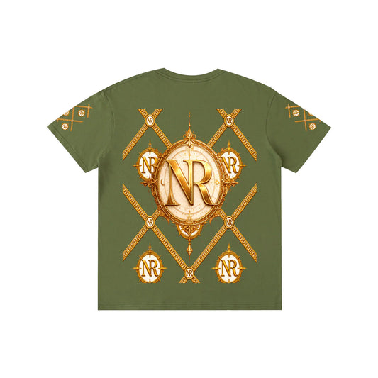 Luxury Streetwear Graphic T-Shirt | Ornate Gold Chain Design | No Rodents Luxury ODMPOD