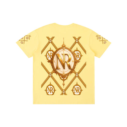 Luxury Streetwear Graphic T-Shirt | Ornate Gold Chain Design | No Rodents Luxury ODMPOD