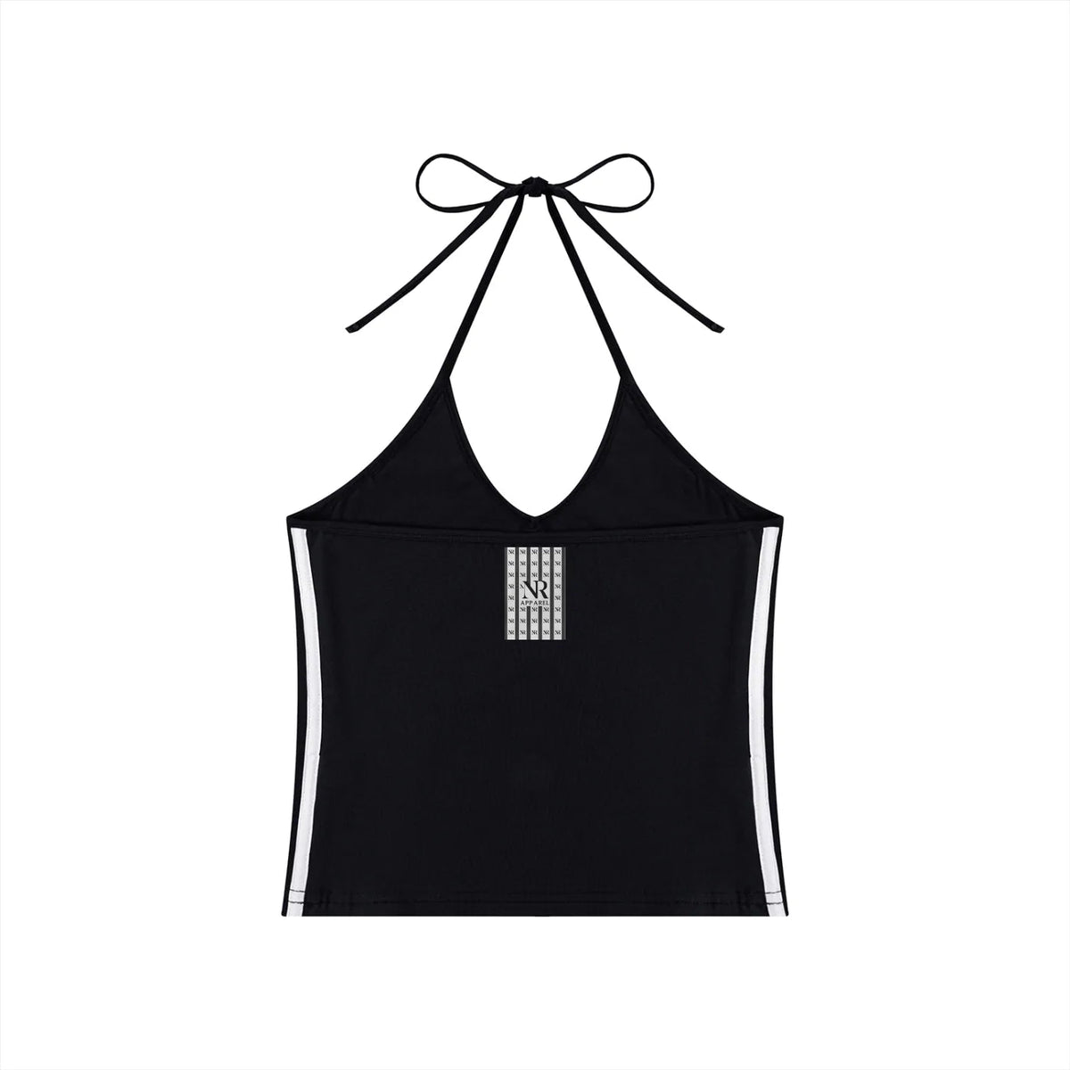 No Rodents, Women's Color Block Halter Crop Tank Top ODMPOD