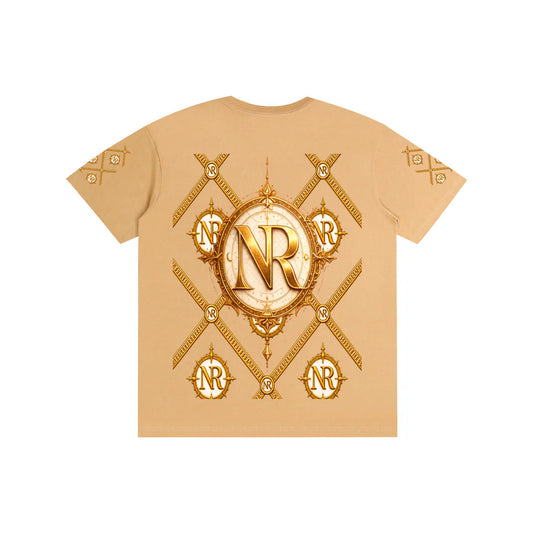 Luxury Streetwear Graphic T-Shirt | Ornate Gold Chain Design | No Rodents Luxury ODMPOD