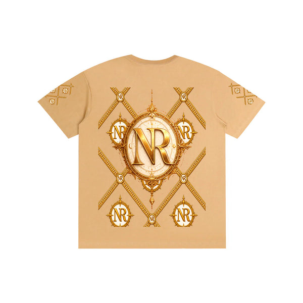 Luxury Streetwear Graphic T-Shirt | Ornate Gold Chain Design | No Rodents Luxury ODMPOD