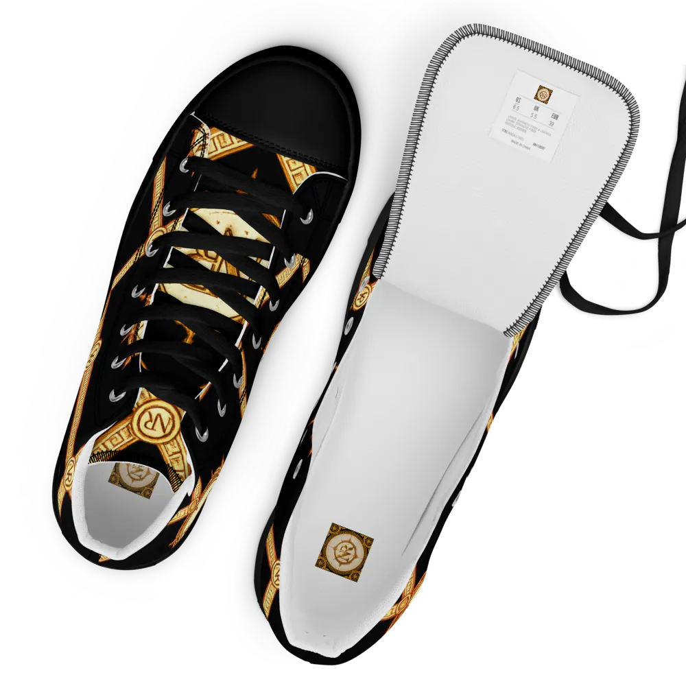 No Rodents Pharoah 1's Men’s Luxury Edith high top canvas shoes NO RODENTS LUXURY