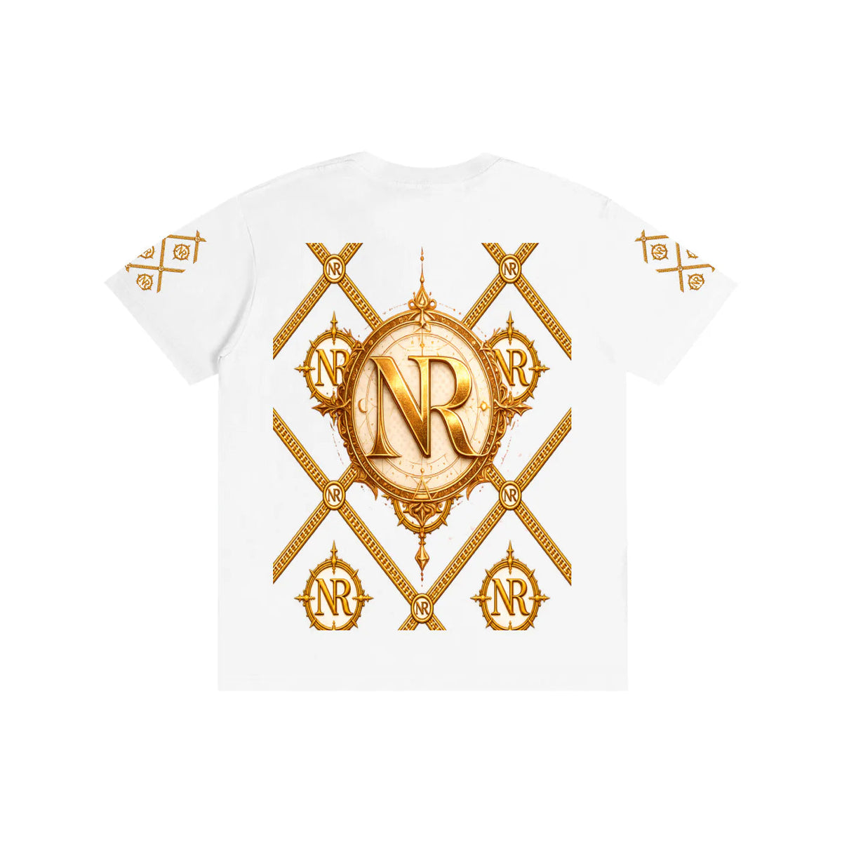 Luxury Streetwear Graphic T-Shirt | Ornate Gold Chain Design | No Rodents Luxury ODMPOD