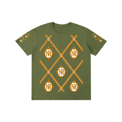 Luxury Streetwear Graphic T-Shirt | Ornate Gold Chain Design | No Rodents Luxury ODMPOD