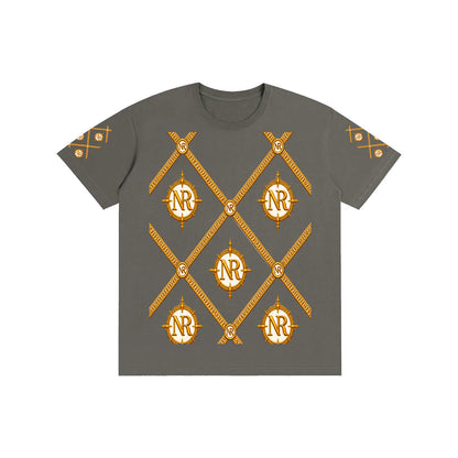 Luxury Streetwear Graphic T-Shirt | Ornate Gold Chain Design | No Rodents Luxury ODMPOD