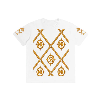 Luxury Streetwear Graphic T-Shirt | Ornate Gold Chain Design | No Rodents Luxury ODMPOD