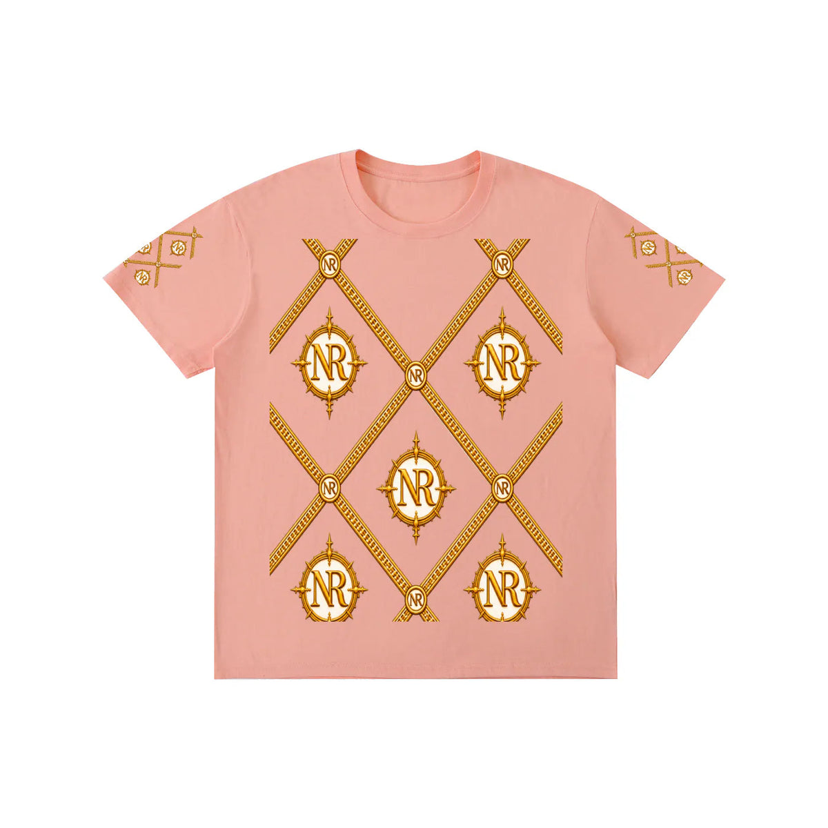 Luxury Streetwear Graphic T-Shirt | Ornate Gold Chain Design | No Rodents Luxury ODMPOD