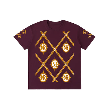 Luxury Streetwear Graphic T-Shirt | Ornate Gold Chain Design | No Rodents Luxury ODMPOD
