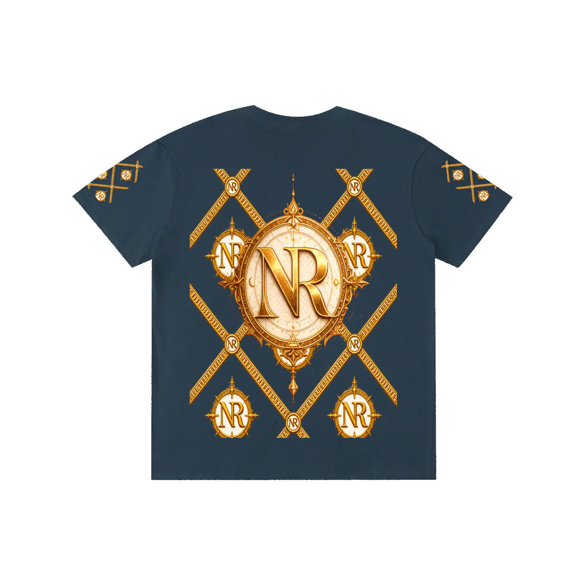 Luxury Streetwear Graphic T-Shirt | Ornate Gold Chain Design | No Rodents Luxury ODMPOD