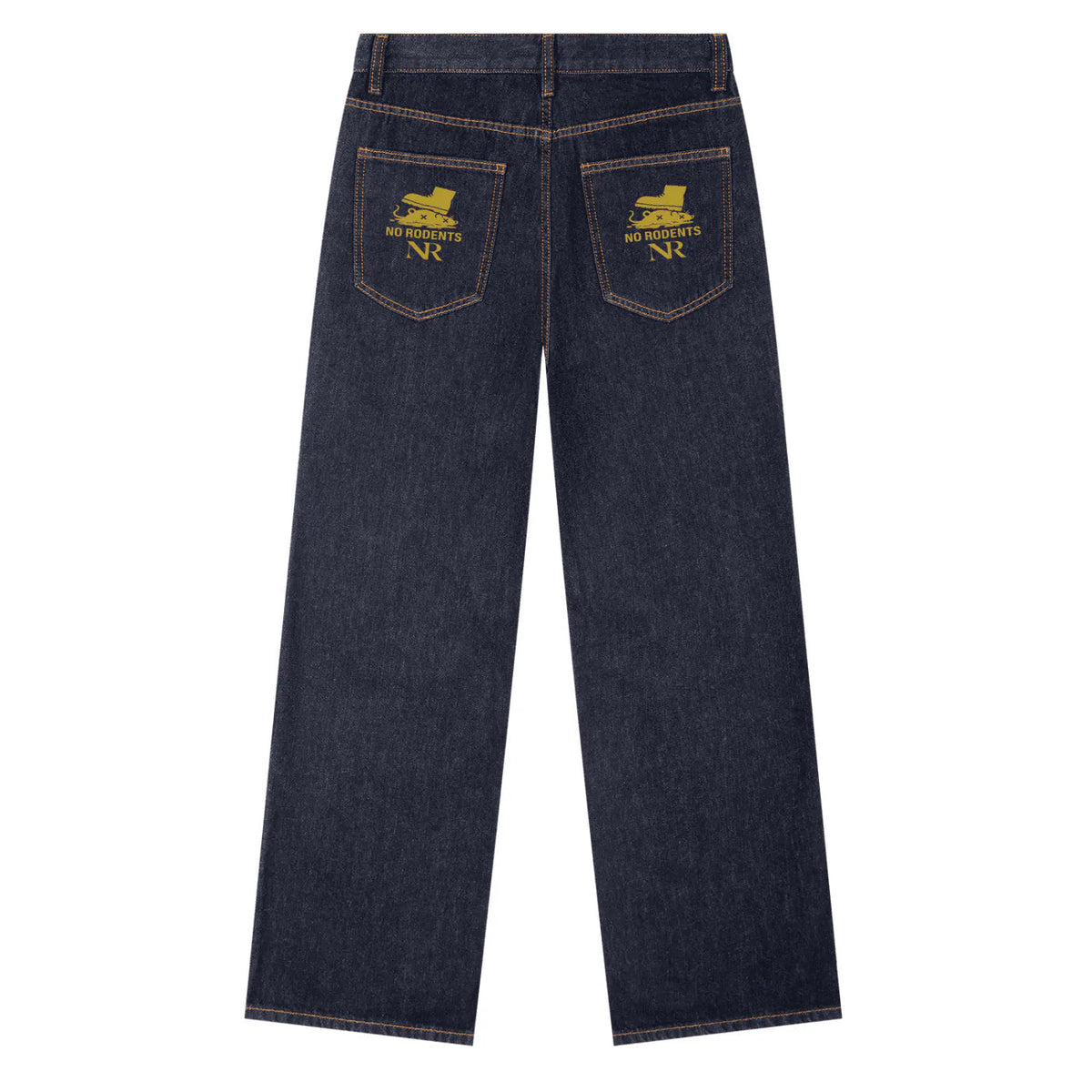 No Rodents Heavyweight Straight Leg Denim Jeans ODMPOD