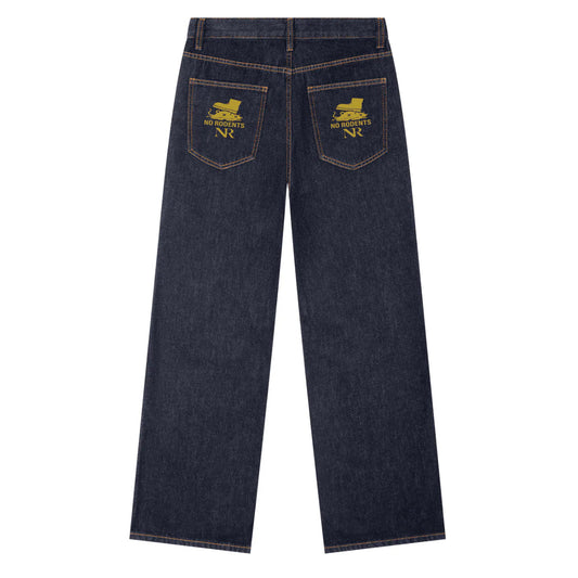 No Rodents Heavyweight Straight Leg Denim Jeans ODMPOD