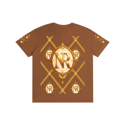 Luxury Streetwear Graphic T-Shirt | Ornate Gold Chain Design | No Rodents Luxury ODMPOD