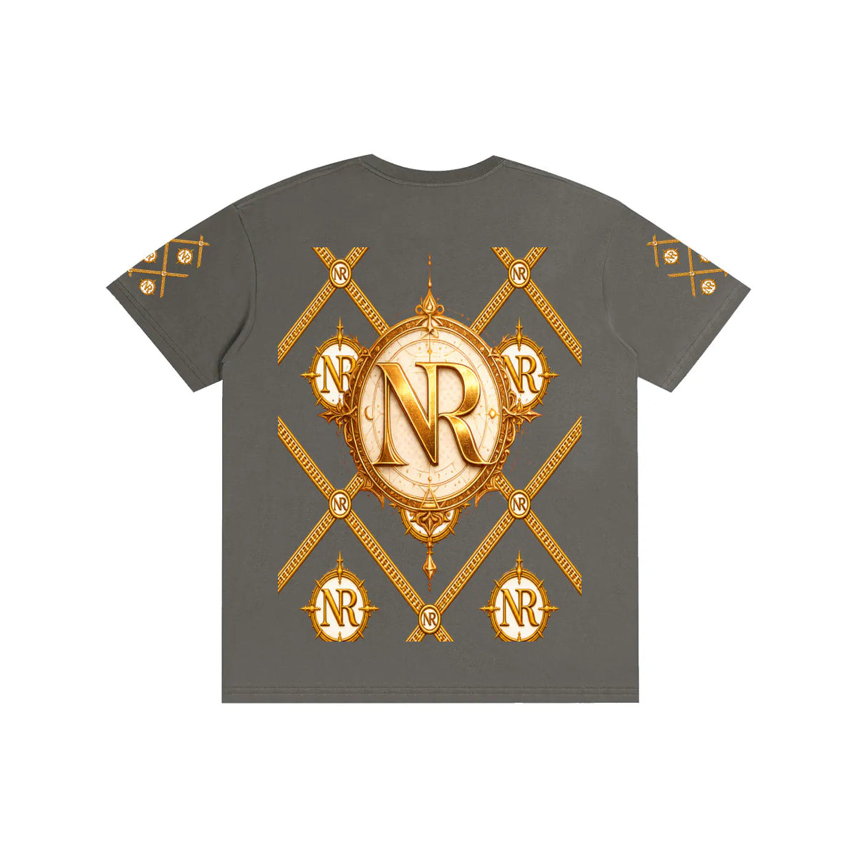 Luxury Streetwear Graphic T-Shirt | Ornate Gold Chain Design | No Rodents Luxury ODMPOD