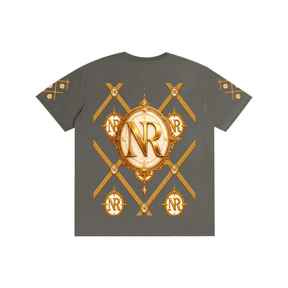 Luxury Streetwear Graphic T-Shirt | Ornate Gold Chain Design | No Rodents Luxury ODMPOD