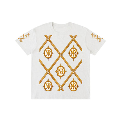 Luxury Streetwear Graphic T-Shirt | Ornate Gold Chain Design | No Rodents Luxury ODMPOD