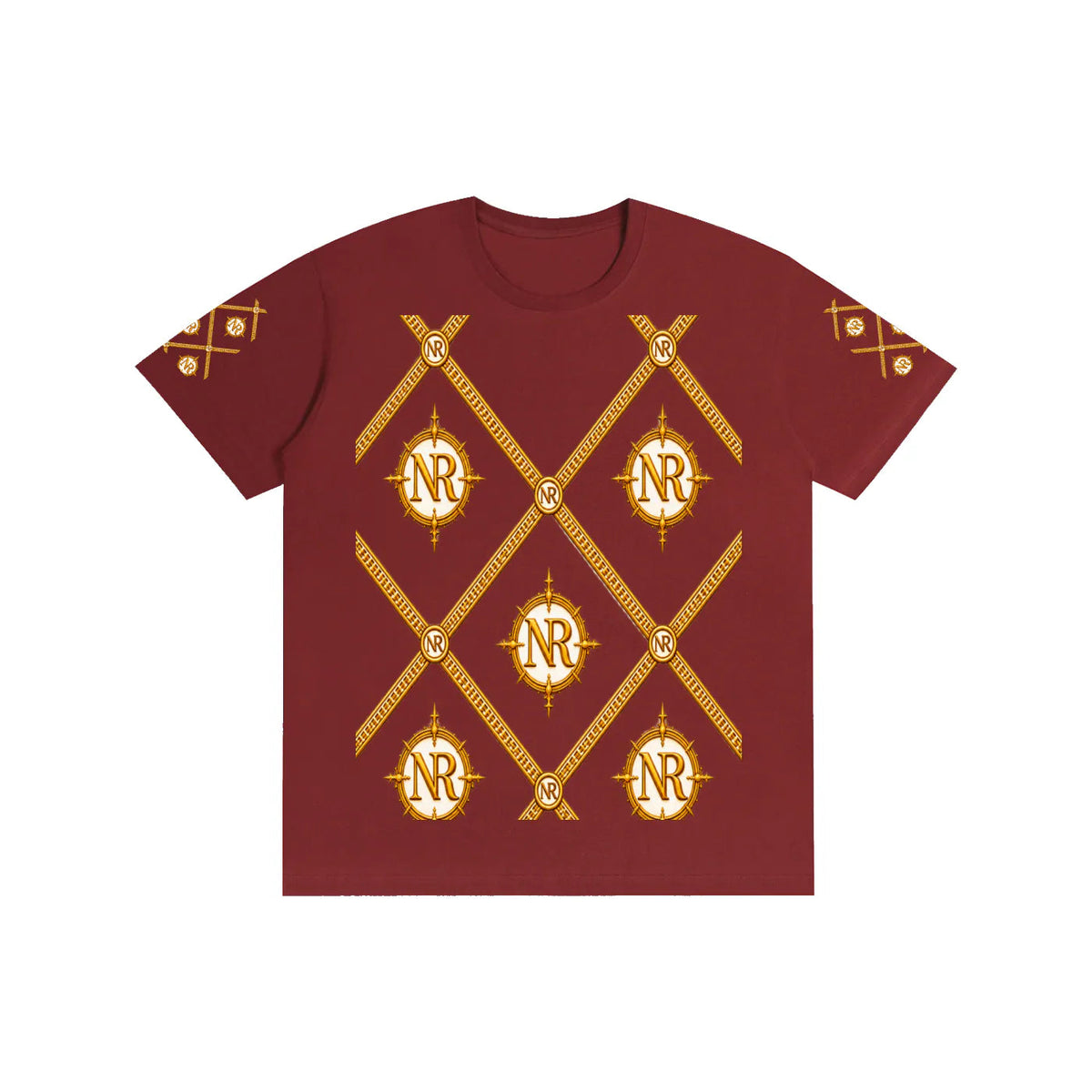 Luxury Streetwear Graphic T-Shirt | Ornate Gold Chain Design | No Rodents Luxury ODMPOD