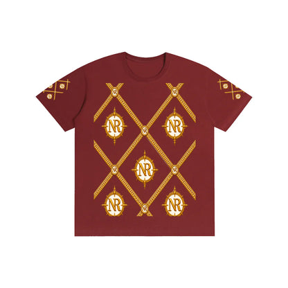 Luxury Streetwear Graphic T-Shirt | Ornate Gold Chain Design | No Rodents Luxury ODMPOD