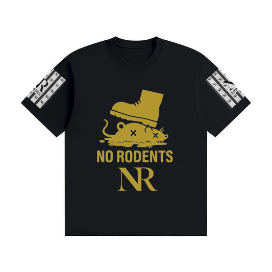 NO RODENTS  NRT1 Seamless Cotton T-Shirt ODMPOD